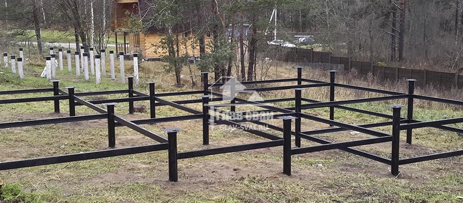 Фундамент на винтовых сваях