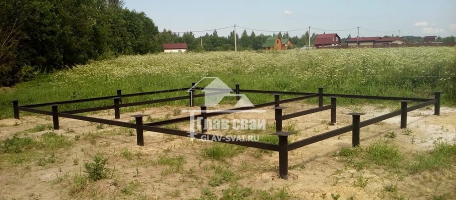 Свайный фундамент для дачи
